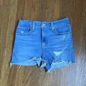 Levi’s women’s high rise jean shorts size 27